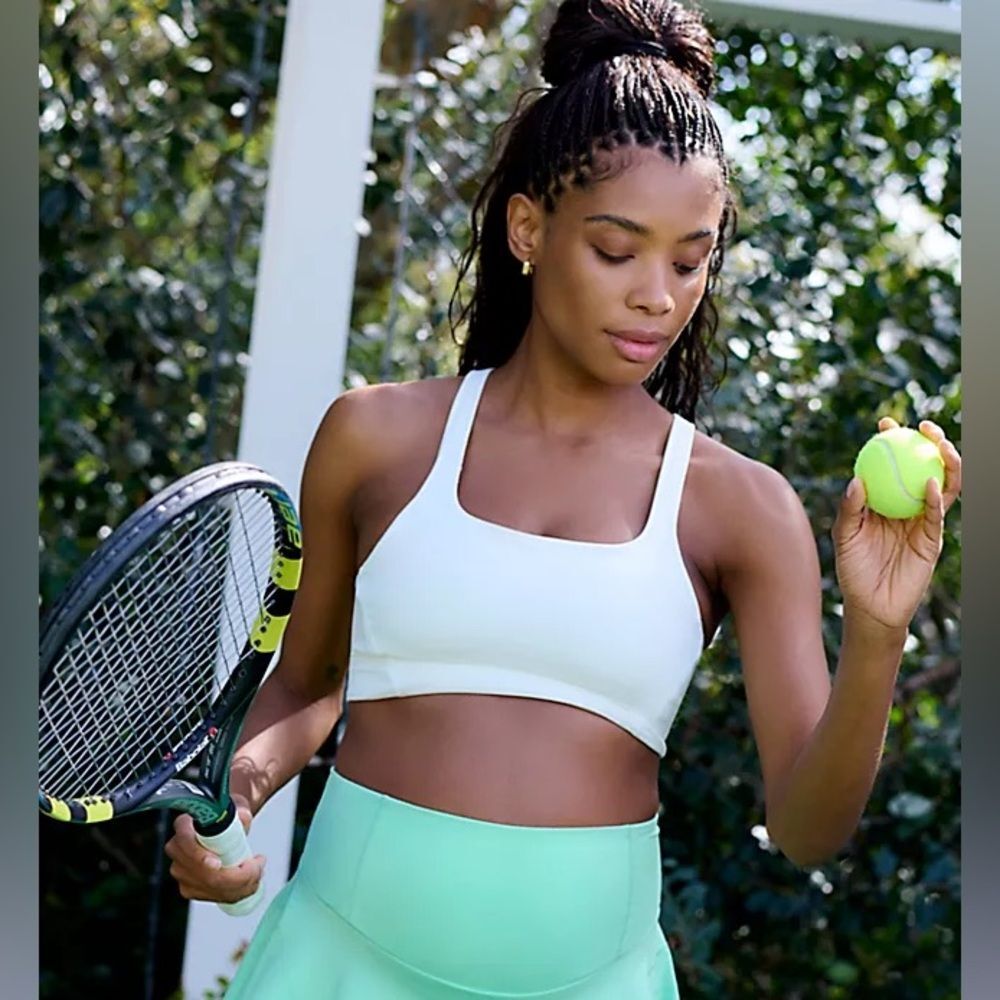 Free People Movement x HATCH Never Better Maternity Sports Bra XS White Workouts